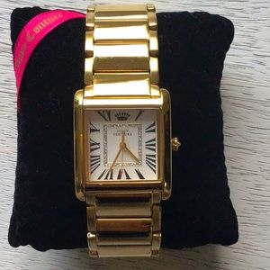 Juicy Couture Darby Gold-Tone Tank Watch